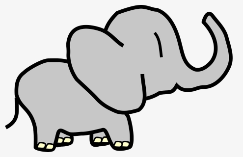 Baby Elephant Clipart - Big Small Cartoon Png, Transparent Png, Transparent PNG