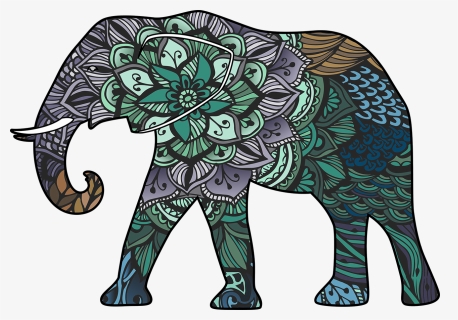 Mandala Clipart Elephant, HD Png Download, Transparent PNG