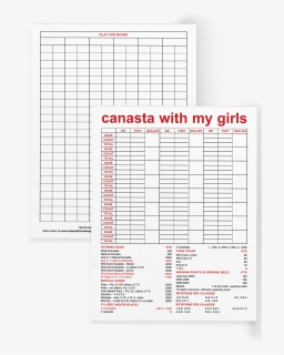 Canasta With My Girls Scoring Pad, HD Png Download, Transparent PNG