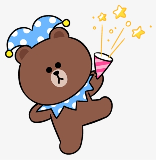 Linefriends Brown Party Freetoedit, HD Png Download, Transparent PNG