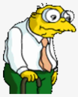 Tapped Out Wiki - Old Guy From Simpsons, HD Png Download, Transparent PNG