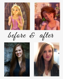 Okay, So Maybe My Change Wasn T As Drastic As Rapunzel - Rapunzel Long Hair Vs Short Hair, HD Png Download, Transparent PNG