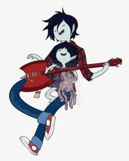 Marshall Lee And Little Marcy - Marshall Lee, HD Png Download, Transparent PNG