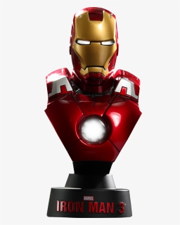 Marvel Iron Man Mark V Iron Man Chest Piece Png - Hot Toys Iron Man Bust Mark 7, Transparent Png, Transparent PNG