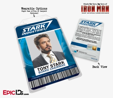 Iron Man / Avengers Inspired Stark Industries Cosplay - Stark Industries Pepper Potts Id Card, HD Png Download, Transparent PNG