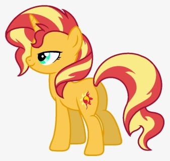 Pony Vector Sunset Shimmer - Sunset Shimmer Pony Png, Transparent Png, Transparent PNG