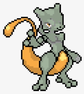 Transparent Mewtwo Png - Pixel Art Pokemon Mewtwo, Png Download, Transparent PNG