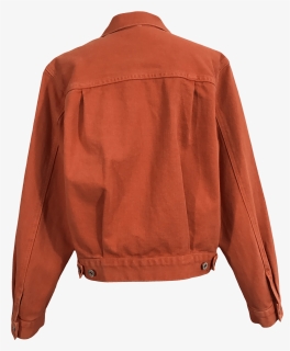 90 S Orange Denim Jacket By Guess - Leather Jacket, HD Png Download, Transparent PNG