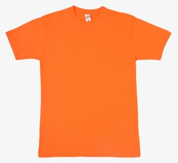 Plain Orange T-shirt Png Image - Active Shirt, Transparent Png, Transparent PNG