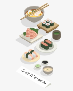 Drawing Japanese Foods - Japanese Food Drawing Png, Transparent Png, Transparent PNG