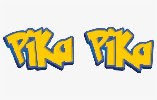 Pika Pika , Png Download - Pikachu Text Png Hd, Transparent Png, Transparent PNG