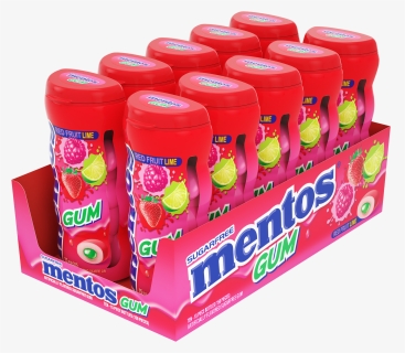 Mentos Pure Fresh Gum Cinnamon 15 Piece Pocket Bottle - Strawberry, HD Png Download, Transparent PNG