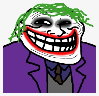 Joker Batman Two-Face Internet troll Trollface, Sarawati, comics, face,  food png