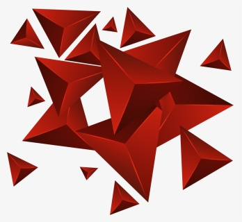Transparent Abstract Triangle Png - Red Abstract Background Png Transparent, Png Download, Transparent PNG