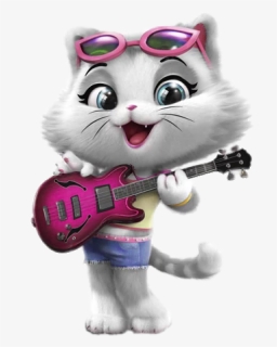 44 Cats Milady With Bass Guitar - Lampo Milady 44 Cats, HD Png Download, Transparent PNG