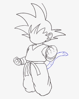 How To Draw Goku In A Few Easy Steps - Easy Baby Goku Drawings, HD Png Download, Transparent PNG