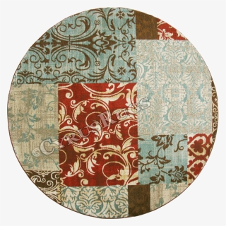 Morocco Floral Round Rug 3237f Multi Multi Du - Circle, HD Png Download, Transparent PNG