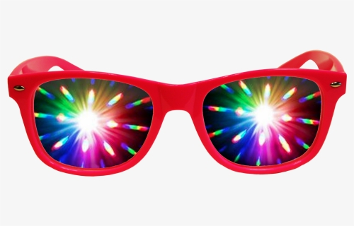 Transparent Rainbow Lens Flare Png - Rave Glasses Png, Png Download, Transparent PNG