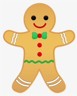 Christmas Gingerbread Man Png Hd - Transparent Background Gingerbread Man Clipart, Png Download, Transparent PNG