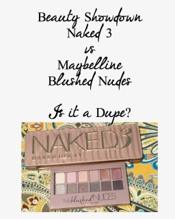 Maybelline Blushed Nudes Vs Urban Decay Naked - Blumenladen, HD Png Download, Transparent PNG