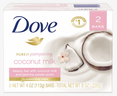 Dove Coconut Milk And Jasmine Bar Soap, HD Png Download, Transparent PNG