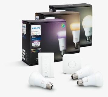 Hue White And Colour Ambiance Starter Kit E27 - Philips Hue, HD Png Download, Transparent PNG
