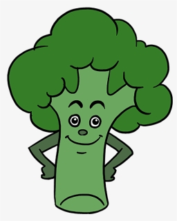 How To Draw Broccoli - Draw A Broccoli Easy, HD Png Download, Transparent PNG