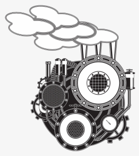 Vector Steam Illustrator - Steam Machine Vector, HD Png Download, Transparent PNG