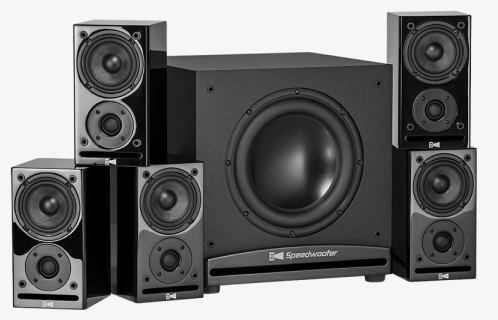 1 Home Theater Speaker System - Home Theatre Png, Transparent Png, Transparent PNG