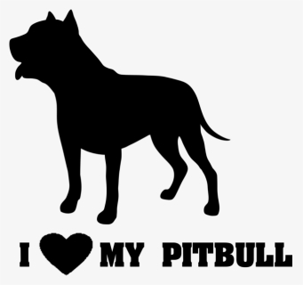 I Love My Pitbull Vinyl Decal Dog Pit Bull Terrier - Don T Judge My Pitbull And I Wont Judge Your Kid, HD Png Download, Transparent PNG