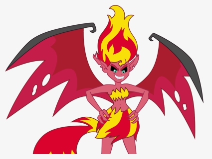 Artist Ponyalfonso Bat Wings Belly Button , Png Download - Equestria Girls, Transparent Png, Transparent PNG
