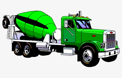 Freeuse Download Cement Clipartly Com Mixing Green - Green Truck Clipart, HD Png Download, Transparent PNG