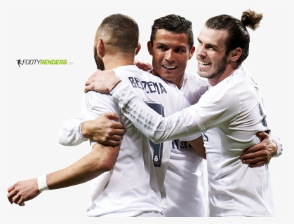 Karim Benzema, Cristiano Ronaldo & Gareth Bale Render - Bale Benzema Cristiano Png, Transparent Png, Transparent PNG