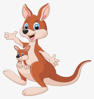 Drawing Kangaroos Red Kangaroo - Transparent Background Kangaroo Cartoon Png, Png Download, Transparent PNG