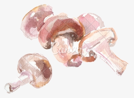 Transparent Trippy Mushroom Png - Watercolor Painting, Png Download, Transparent PNG