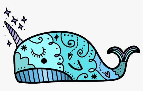 #ballena #whale #narwhal #narwhale #unicornwhale #unicorn, HD Png Download, Transparent PNG