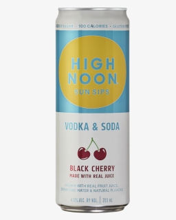 High Noon Vodka & Soda Black Cherry 4pk Can - High Noon Vodka And Soda, HD Png Download, Transparent PNG