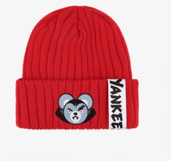 New York Yankees Halloween Bear Label Point Beanie - Beanie, HD Png Download, Transparent PNG