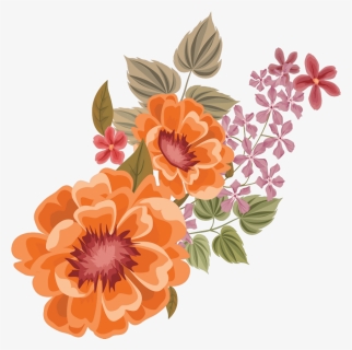 Transparent Orange Flowers Png - Flower, Png Download, Transparent PNG
