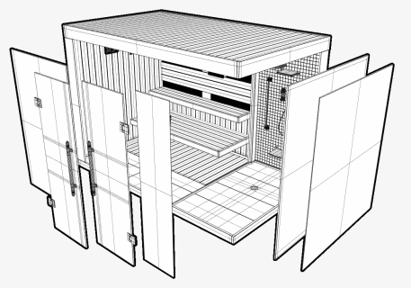 Bespoke Commercial Sauna Layout - Architecture, HD Png Download, Transparent PNG