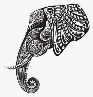 Ancient Tribal Elephant - Diseños Tribales, HD Png Download, Transparent PNG