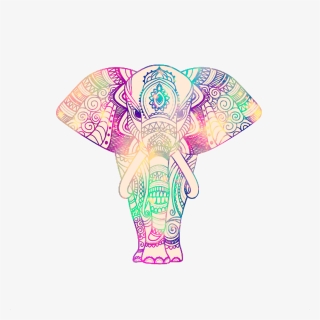 #ftestickers #glitter #sparkle #galaxy #animal #elephant - Illustration, HD Png Download, Transparent PNG