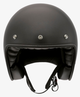 Black Helmet Png - Open Face Helmet Front, Transparent Png, Transparent PNG