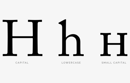 Three H Glyphs In Adobe Caslon - Capital And Small H, HD Png Download, Transparent PNG