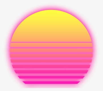 #ftestickers #sun #tumblr #vaporwave #aesthetic #colorful - Transparent Aesthetic Sun Png, Png Download, Transparent PNG