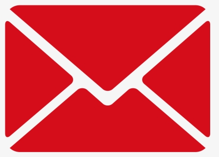Mail Icon Rood Rgb - Mail Logo Png Black, Transparent Png, Transparent PNG