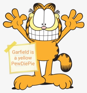 Garfield Is A Yellow Pewdiepie - Odie Garfield, HD Png Download, Transparent PNG