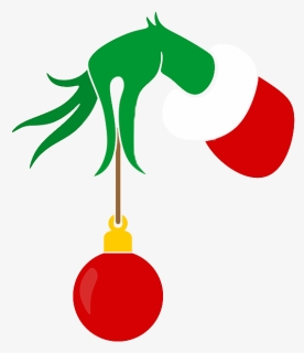 Grinch Hand - Grinch Hand With Ornament, HD Png Download, Transparent PNG