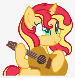 Drawing Guitar Female Clipart , Png Download - Sunset Shimmer Ms Paint, Transparent Png, Transparent PNG