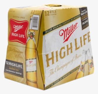 Miller High Life 12oz 12pk Nr 12oz Beer - Box, HD Png Download, Transparent PNG